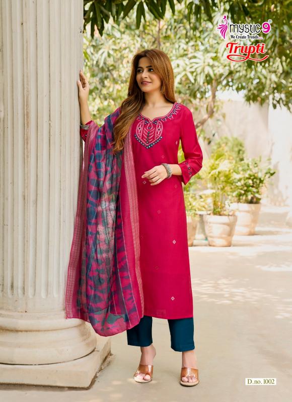Mystic9 trupti vol 1 straight kurtis wholesale